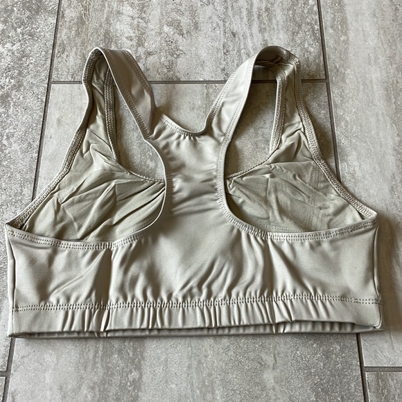 Danskin coolmax,Extreme racer back bra top,Medium,cream for women - Picture 3 of 7